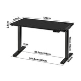 Milos Ultra Premium 71-116cm Electric Dual Motor Standing Desk | Motorised Office Desk with USB & Type C Ports