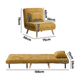 Amalfi Two In One Couch and Fold Out Sofa Bed | Versatile Adjustable Modern Sofa Chair