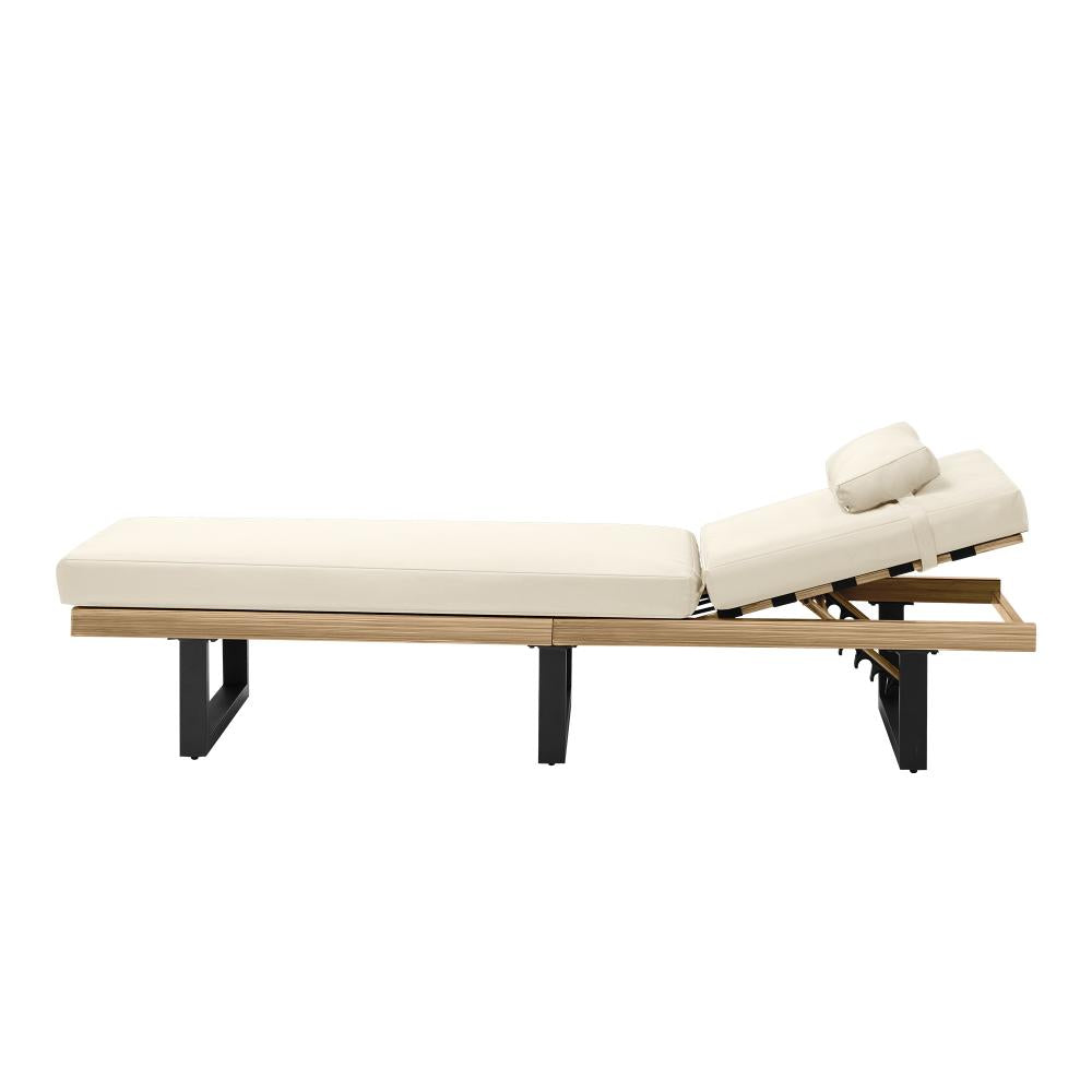 Aquino Sol Outdoor Cushioned Pool Loungers | Modern Adjustable Quality Day Bed Sun Loungers