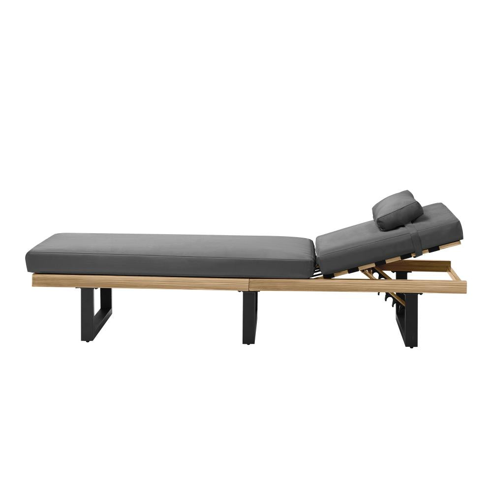 Aquino Sol Outdoor Cushioned Pool Loungers | Modern Adjustable Quality Day Bed Sun Loungers