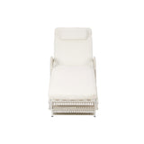 Botega Outdoor Cushioned Rattan Pool Loungers | Modern Adjustable 5 Height Day Bed Sun Lounger