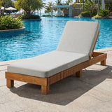 Capri Deluxe Outdoor Thick Cushion Pool Loungers | Wooden Adjustable Quality Day Bed Sun Loungers