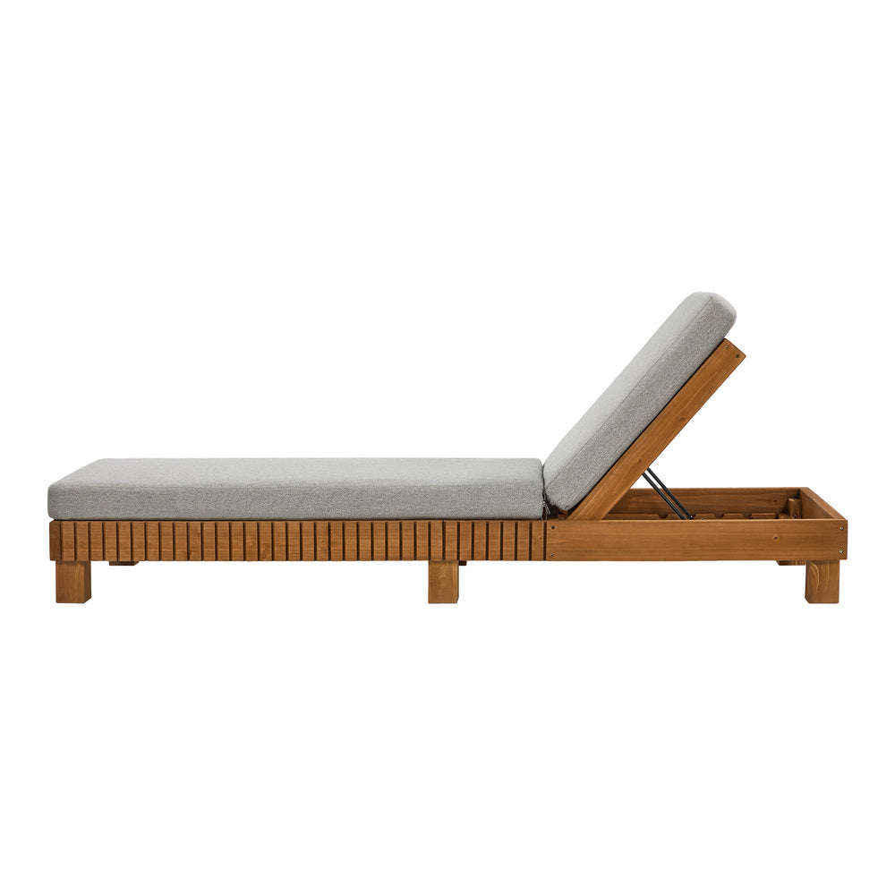 Capri Deluxe Outdoor Thick Cushion Pool Loungers | Wooden Adjustable Quality Day Bed Sun Loungers