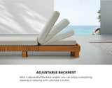 Capri Deluxe Outdoor Thick Cushion Pool Loungers | Wooden Adjustable Quality Day Bed Sun Loungers