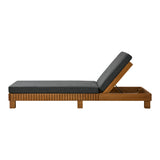 Capri Deluxe Outdoor Thick Cushion Pool Loungers | Wooden Adjustable Quality Day Bed Sun Loungers