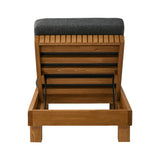 Capri Deluxe Outdoor Thick Cushion Pool Loungers | Wooden Adjustable Quality Day Bed Sun Loungers