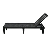 Madera 5 Tier Adjustable Modern Sun Lounge | Textured Weather Resistant Outdoor Pool Lounger