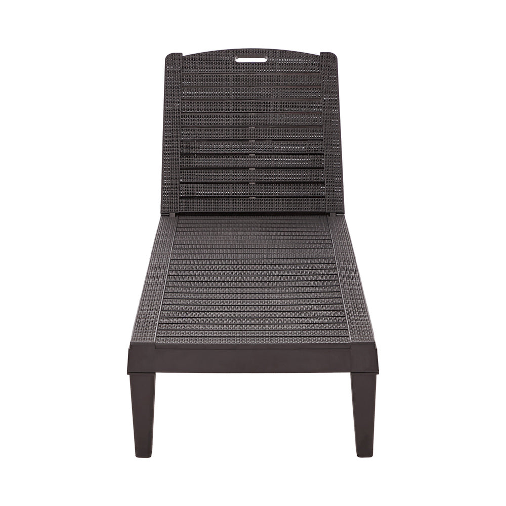 Madera 5 Tier Adjustable Modern Sun Lounge | Textured Weather Resistant Outdoor Pool Lounger