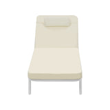 Azzero Outdoor Cushioned Aluminium Pool Loungers | Modern Adjustable 4 Height Day Bed Sun Lounger