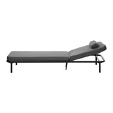 Azzero Outdoor Cushioned Aluminium Pool Loungers | Modern Adjustable 4 Height Day Bed Sun Lounger