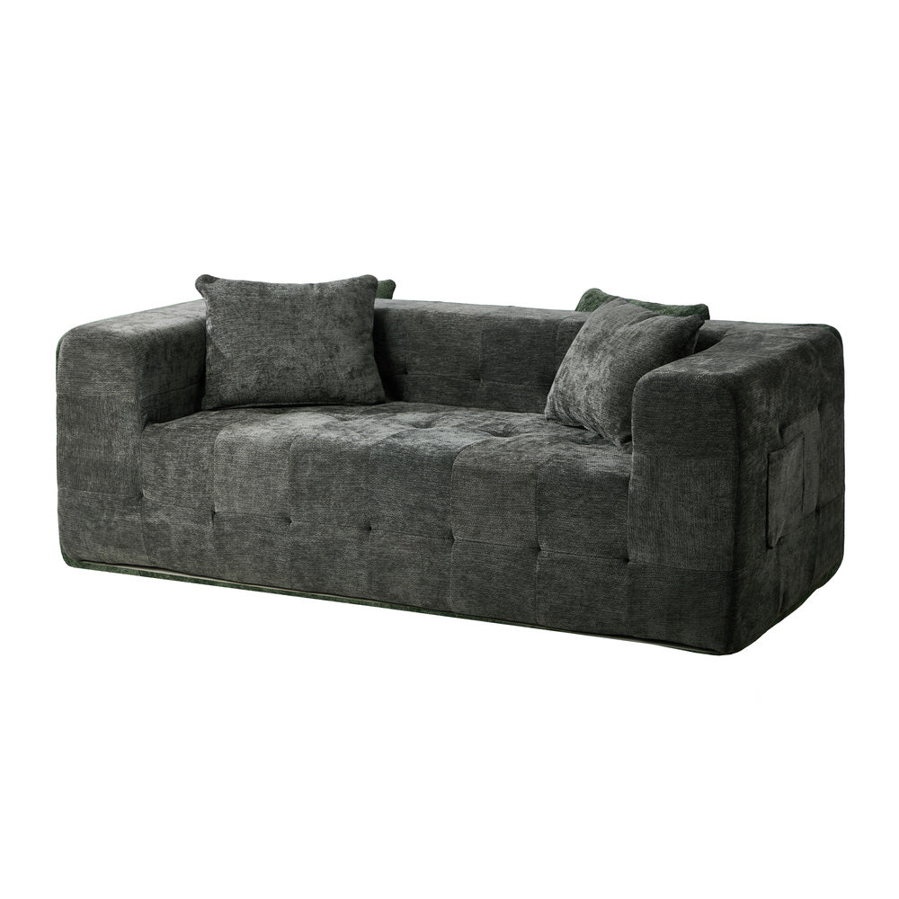 Bella Soft Chenille Two Seater Comfy Sofa Lounge | Compressed Sofa Box Lounge Unit