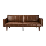 Astore 3 Seater Sofa Couch and Fold Out Futon Bed | 195cm PU Leather Adjustable Luxury Futon Sofa