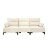 Valore Plush Fabric Modular Sofa Couch | Soft Chenille Fabric Modular Lounge Adjustable Armrests