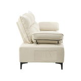 Valore Plush Fabric Modular Sofa Couch | Soft Chenille Fabric Modular Lounge Adjustable Armrests