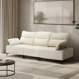 Valore Plush Fabric Modular Sofa Couch | Soft Chenille Fabric Modular Lounge Adjustable Armrests