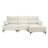 Valore Plush Fabric Modular Sofa Couch | Soft Chenille Fabric Modular Lounge Adjustable Armrests