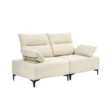 Valore Plush Fabric Modular Sofa Couch | Soft Chenille Fabric Modular Lounge Adjustable Armrests