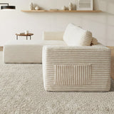 Allure Plush L Shape Frameless Sofa Lounge | 3.5 Seater Couduroy Super Soft Cloud Feel Sofa
