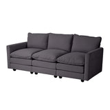 Nico Ultra Plush Fabric Modular Sofa Lounge | Soft Corduroy Fabric Modular Sofa Thick Cushions