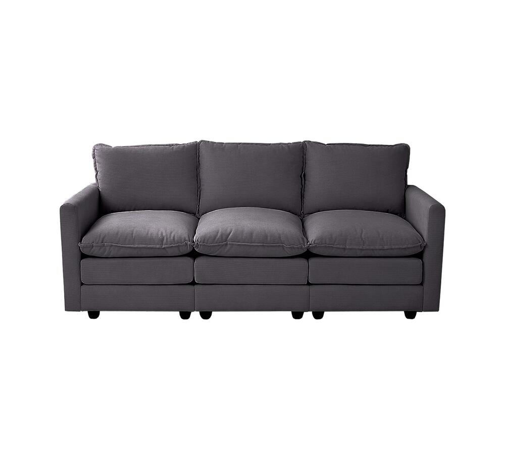 Nico Ultra Plush Fabric Modular Sofa Lounge | Soft Corduroy Fabric Modular Sofa Thick Cushions