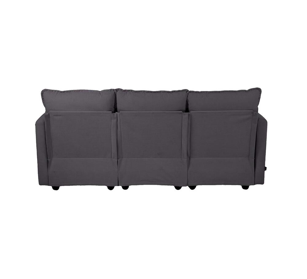 Nico Ultra Plush Fabric Modular Sofa Lounge | Soft Corduroy Fabric Modular Sofa Thick Cushions