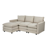 Nico Ultra Plush Fabric Modular Sofa Lounge | Soft Corduroy Fabric Modular Sofa Thick Cushions