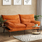 Palme 3 Seater Sofa Couch and Fold Out Futon Bed | Super Soft Adjustable Corduroy Futon Sofa Couch