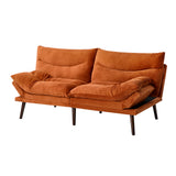 Palme 3 Seater Sofa Couch and Fold Out Futon Bed | Super Soft Adjustable Corduroy Futon Sofa Couch