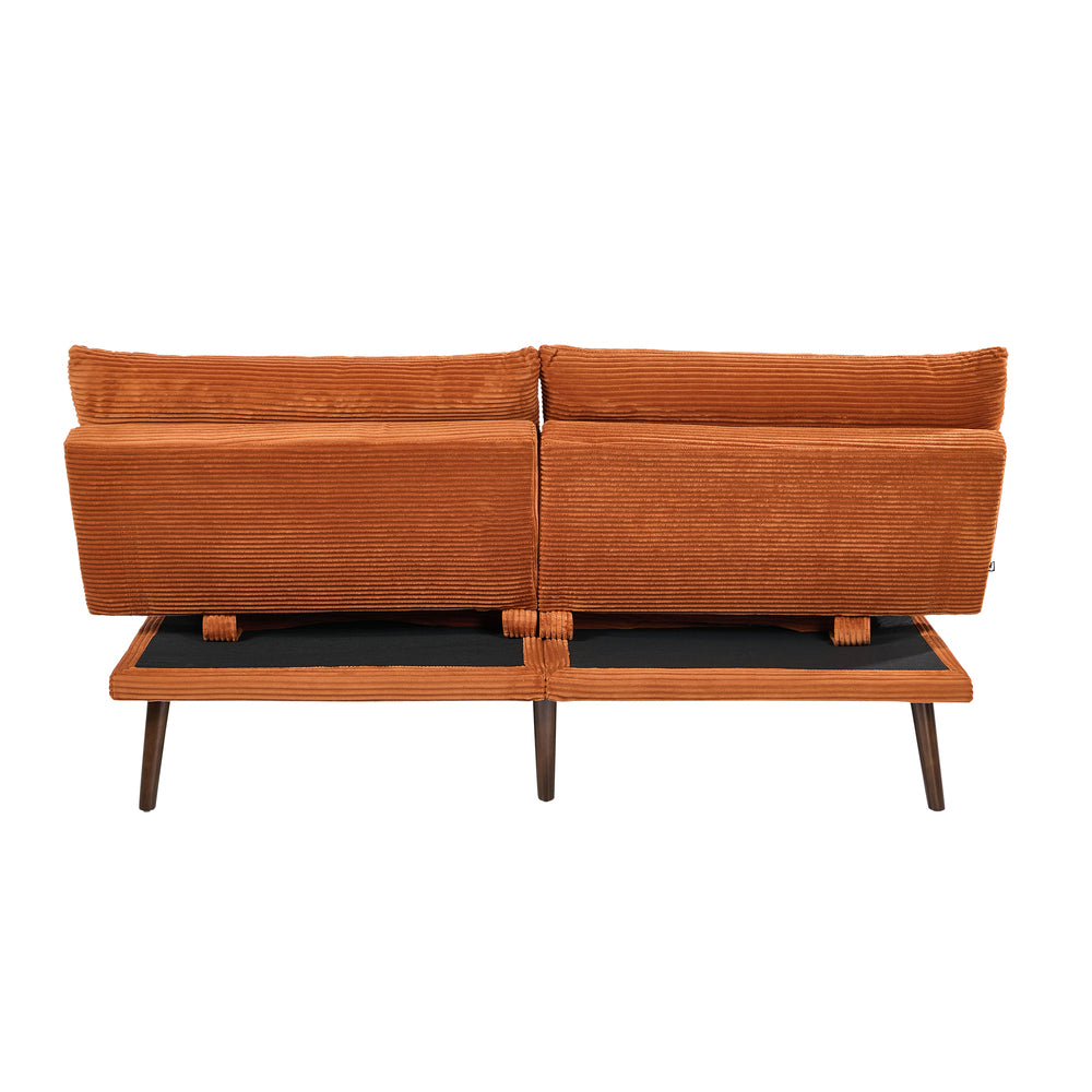 Palme 3 Seater Sofa Couch and Fold Out Futon Bed | Super Soft Adjustable Corduroy Futon Sofa Couch
