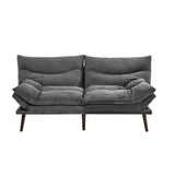 Palme 3 Seater Sofa Couch and Fold Out Futon Bed | Super Soft Adjustable Corduroy Futon Sofa Couch