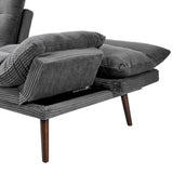 Palme 3 Seater Sofa Couch and Fold Out Futon Bed | Super Soft Adjustable Corduroy Futon Sofa Couch