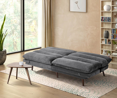 Palme 3 Seater Sofa Couch and Fold Out Futon Bed | Super Soft Adjustable Corduroy Futon Sofa Couch