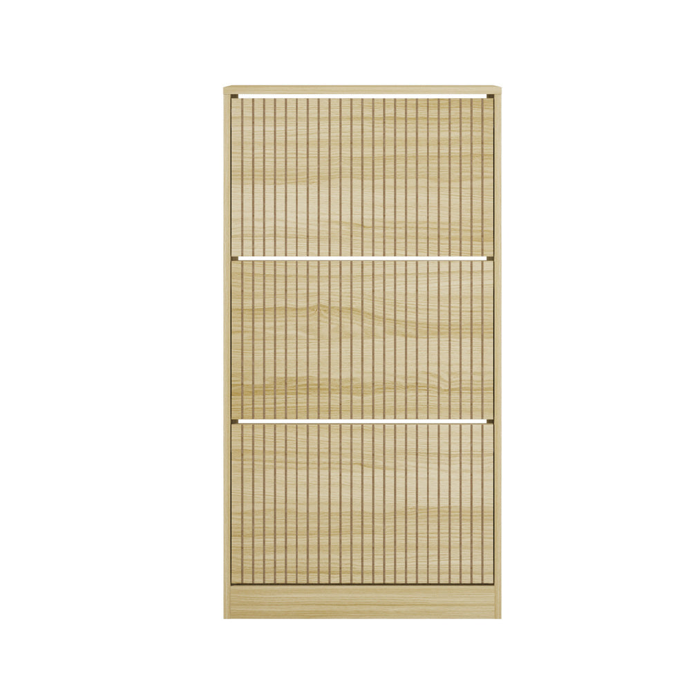 Amaro Noire Shoe Rack Cabinet | Modern Feature 30 Pair Shoe Storage Unit