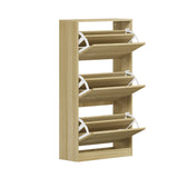 Amaro Noire Shoe Rack Cabinet | Modern Feature 30 Pair Shoe Storage Unit