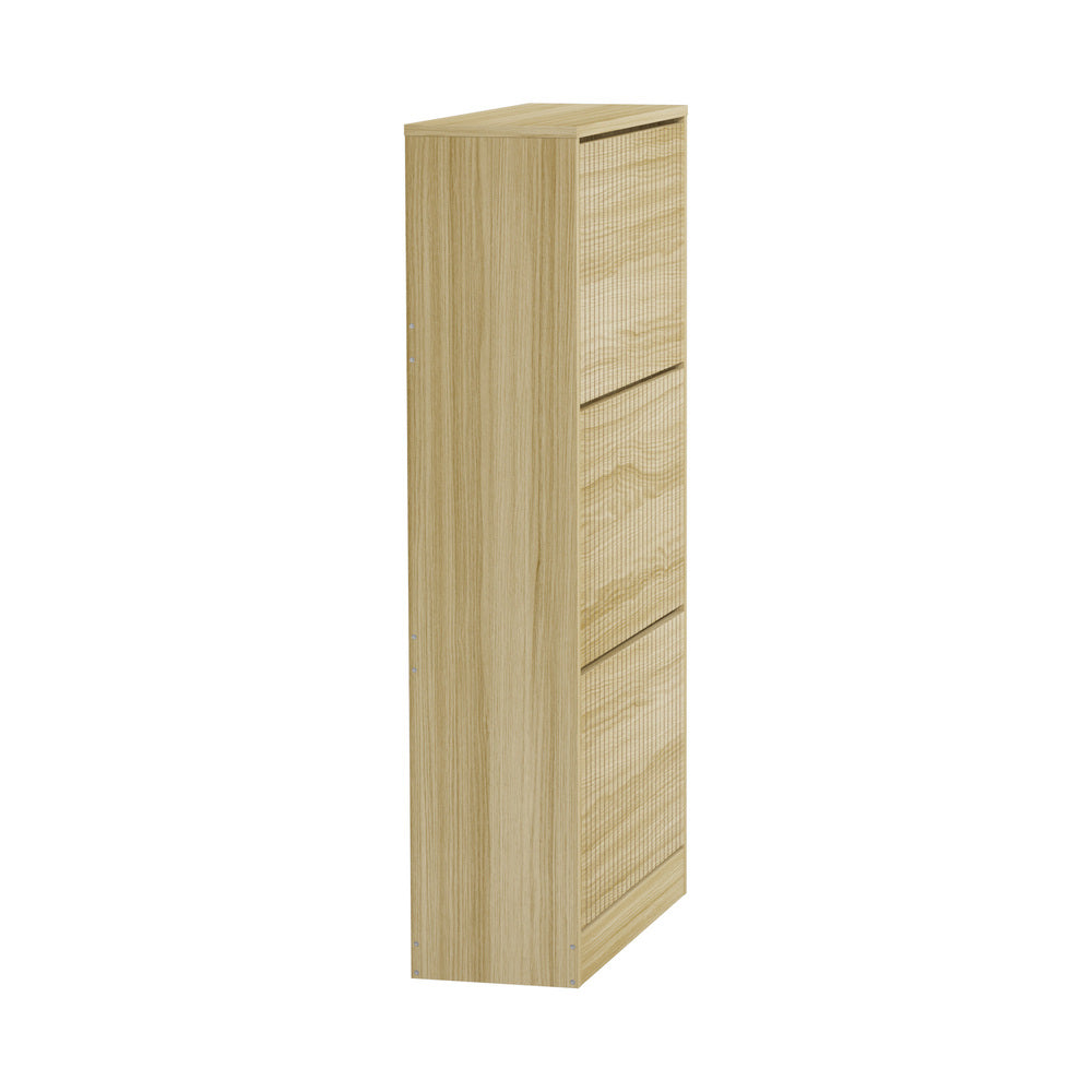 Amaro Noire Shoe Rack Cabinet | Modern Feature 30 Pair Shoe Storage Unit