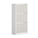 Amaro Noire Shoe Rack Cabinet | Modern Feature 30 Pair Shoe Storage Unit