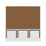 Scandi Kids Storage Organiser in White | 8 Compartment Removable Storage Cube