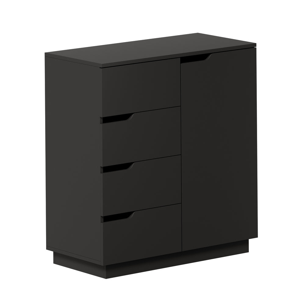 Urbino 4 Draw Modern Dresser Tallboy | 4 Draw Chest Of Drawers Wooden Storage Unit