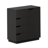 Urbino 4 Draw Modern Dresser Tallboy | 4 Draw Chest Of Drawers Wooden Storage Unit