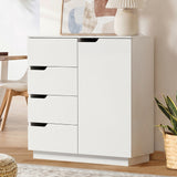 Urbino 4 Draw Modern Dresser Tallboy | 4 Draw Chest Of Drawers Wooden Storage Unit