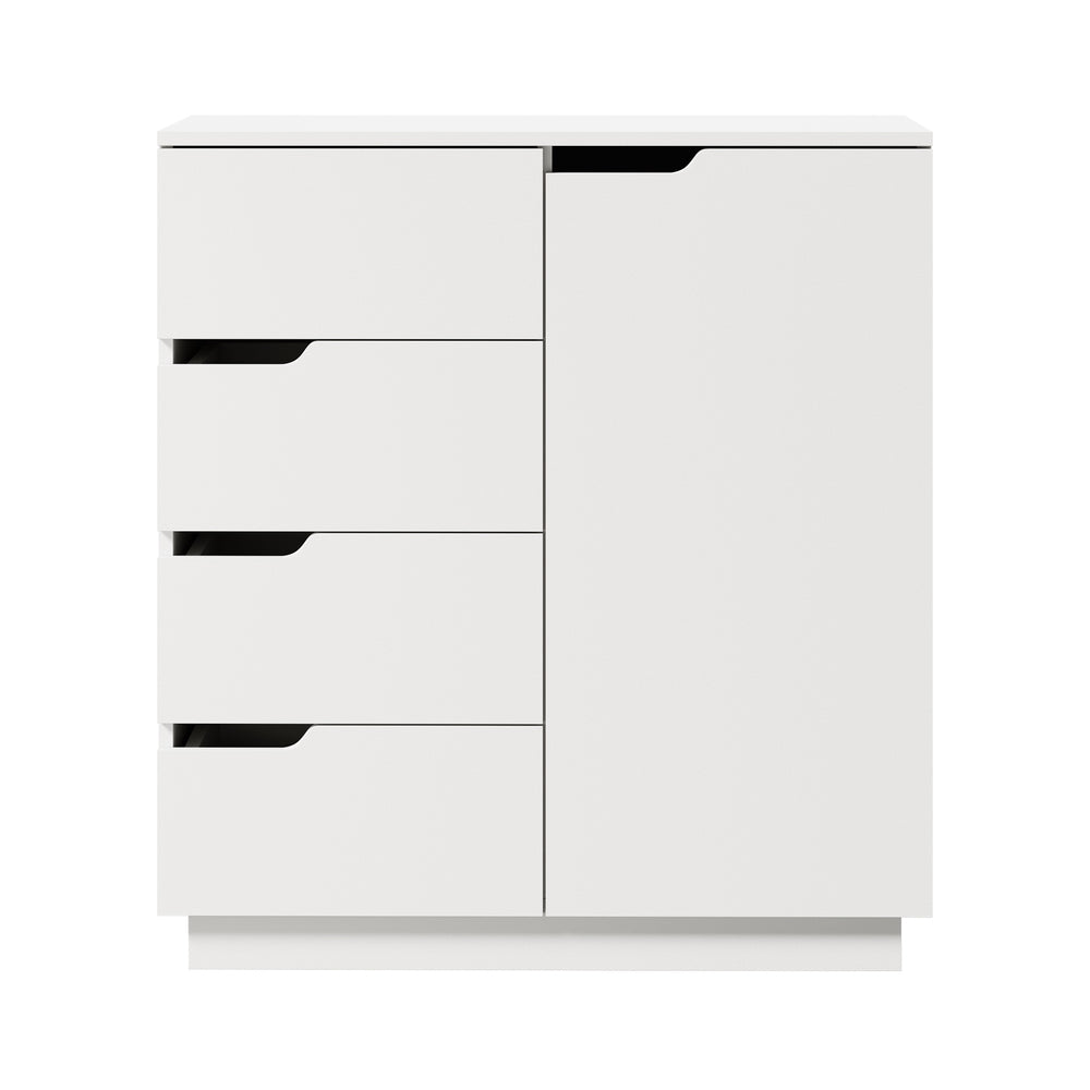 Urbino 4 Draw Modern Dresser Tallboy | 4 Draw Chest Of Drawers Wooden Storage Unit