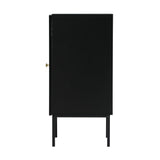 Amaro Nero Tempered Glass Bathroom Cabinet Storage Unit | Multi Storage Laundry or Bathroom Cupboard