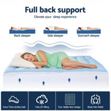 Luxore 1000GSM Reversible 3D Cooling Warm Mattress Topper | Plush Two Sided All Seasons Dual Sleeper Mattress Pad