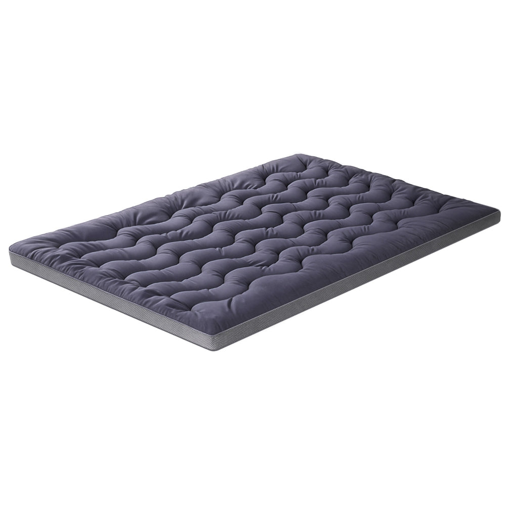 Luxore 1000GSM Bamboo Charcoal 3D Quilted Mattress Topper | Breathable Anti Allergy Cooling Pad