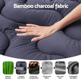 Luxore 1000GSM Bamboo Charcoal 3D Quilted Mattress Topper | Breathable Anti Allergy Cooling Pad