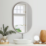 Alfamare Oval Wall Mounted Designer Mirror |Oval 84 x 50cm Feature Décor Mirror