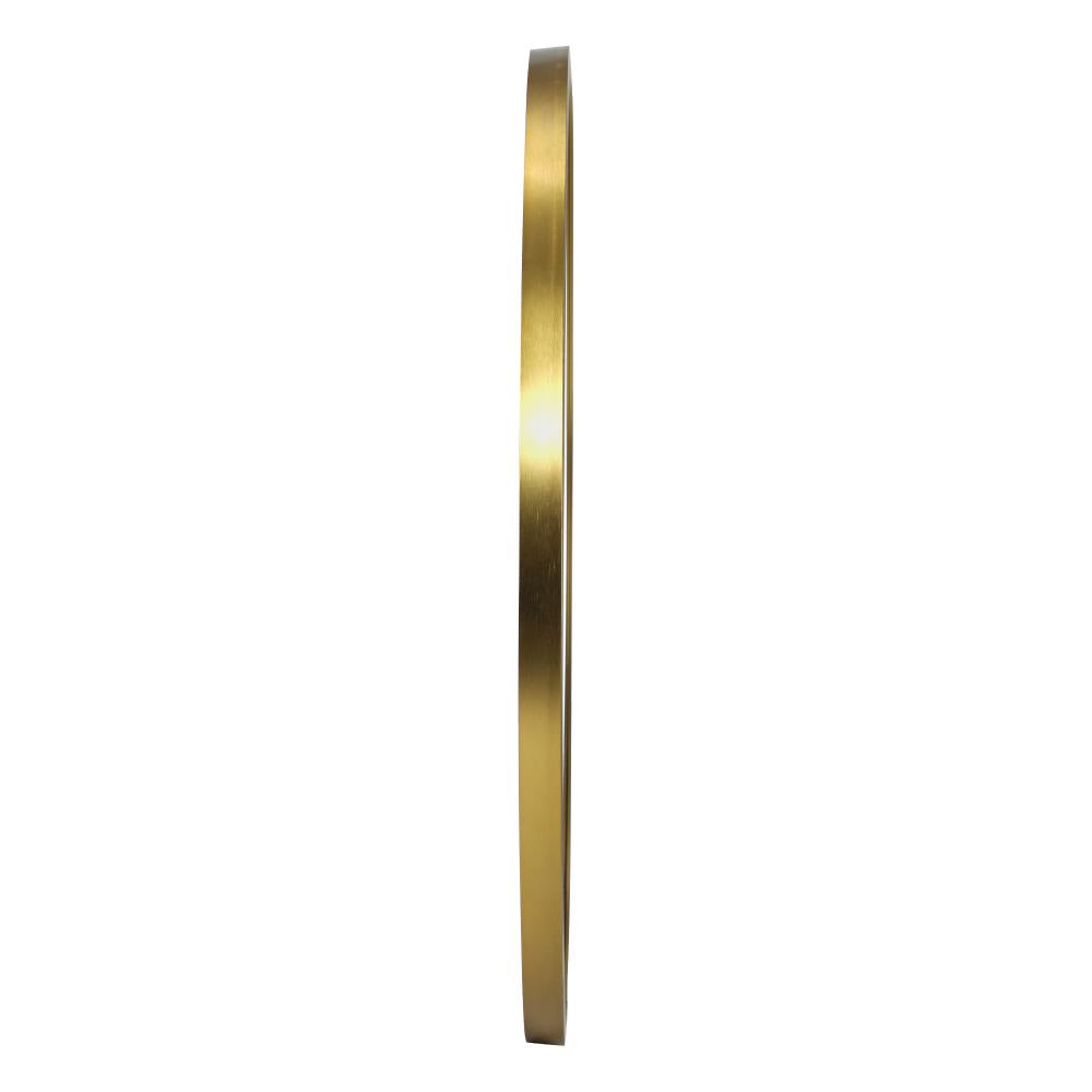 Sierra Contemporary Slim Round Wall Mirror | Bathroom Hallway Round Mirror in Black or Gold Frame