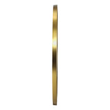 Sierra Contemporary Slim Round Wall Mirror | Bathroom Hallway Round Mirror in Black or Gold Frame