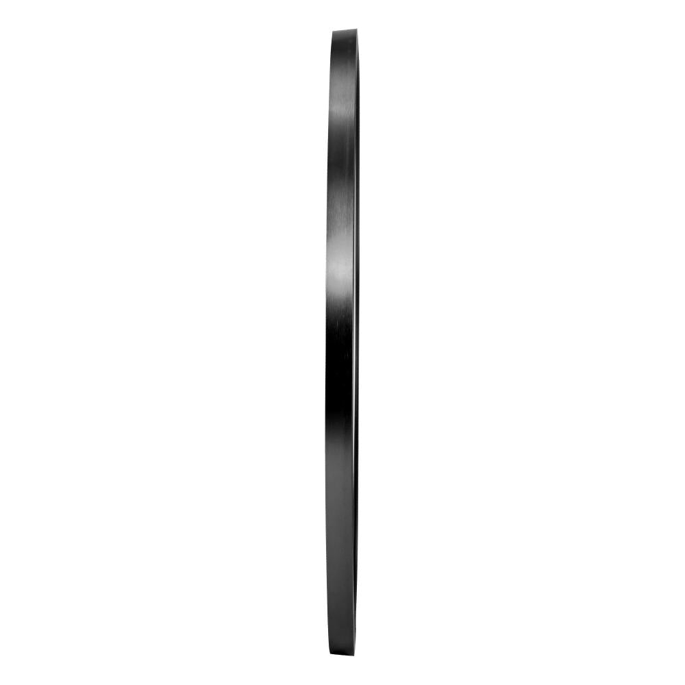 Sierra Contemporary Slim Round Wall Mirror | Bathroom Hallway Round Mirror in Black or Gold Frame