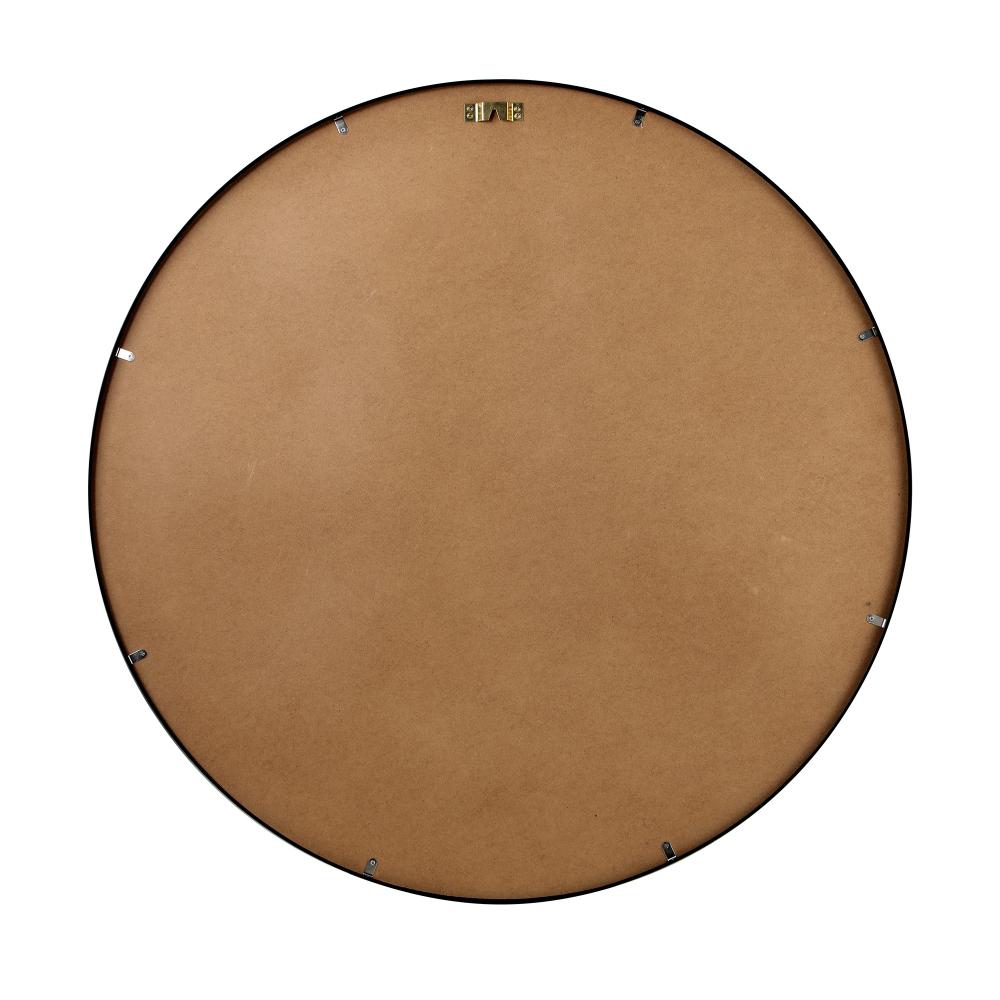 Sierra Contemporary Slim Round Wall Mirror | Bathroom Hallway Round Mirror in Black or Gold Frame